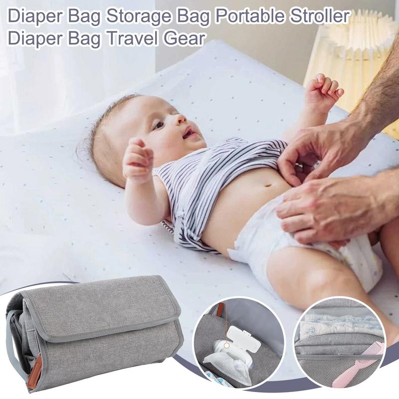 Backpack Diaper Bag - Small Diaper Pouch Foldable Portable Nursery