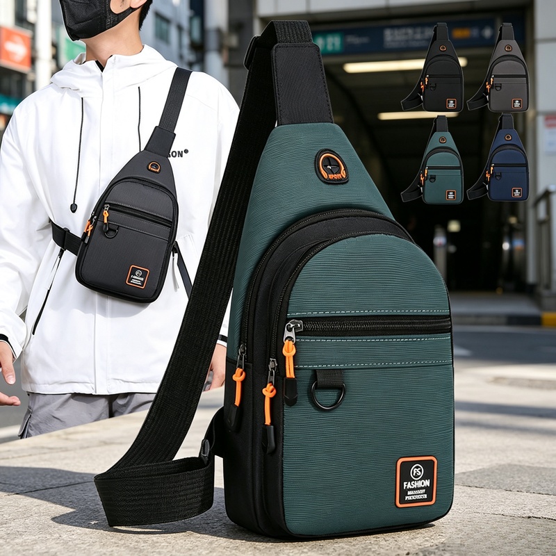Hiking Backpack Waterproof - Men Waterproof Sports Crossbody Chest Bag
