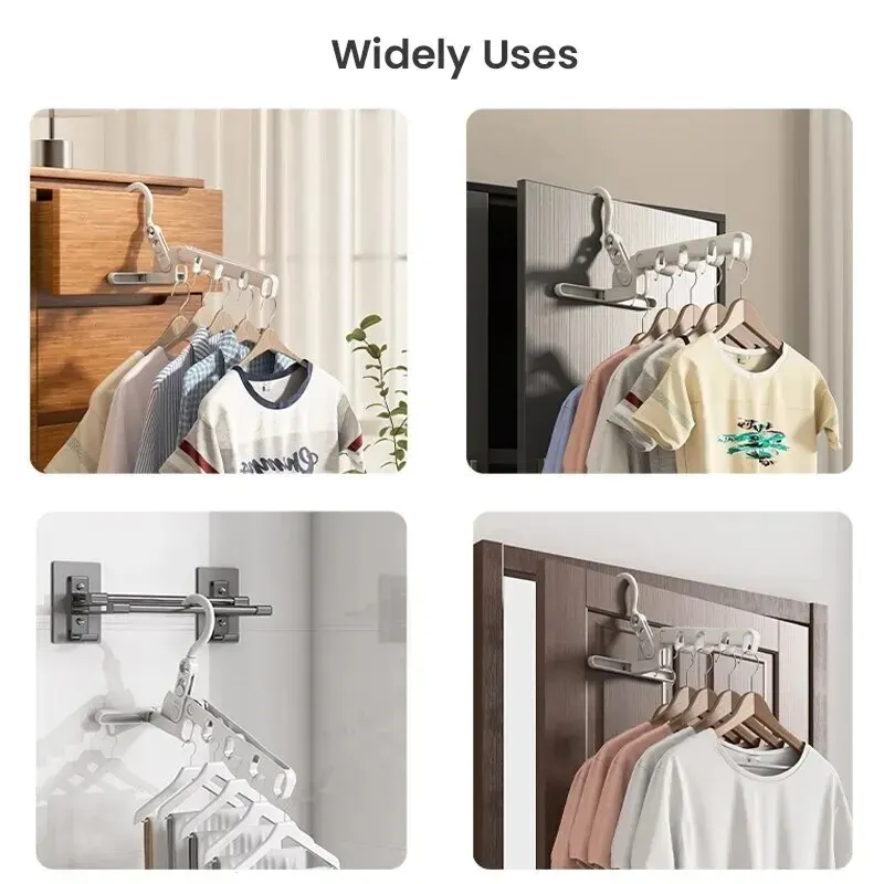 5-Hole Portable Clothes Hanger - Foldable Backpack Small 评论和价格
