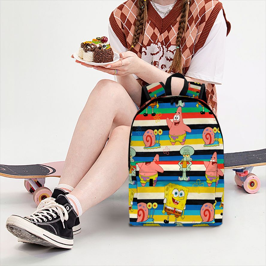 SpongeBob SquarePants Striped  - School Backpack Teen 评论和价格