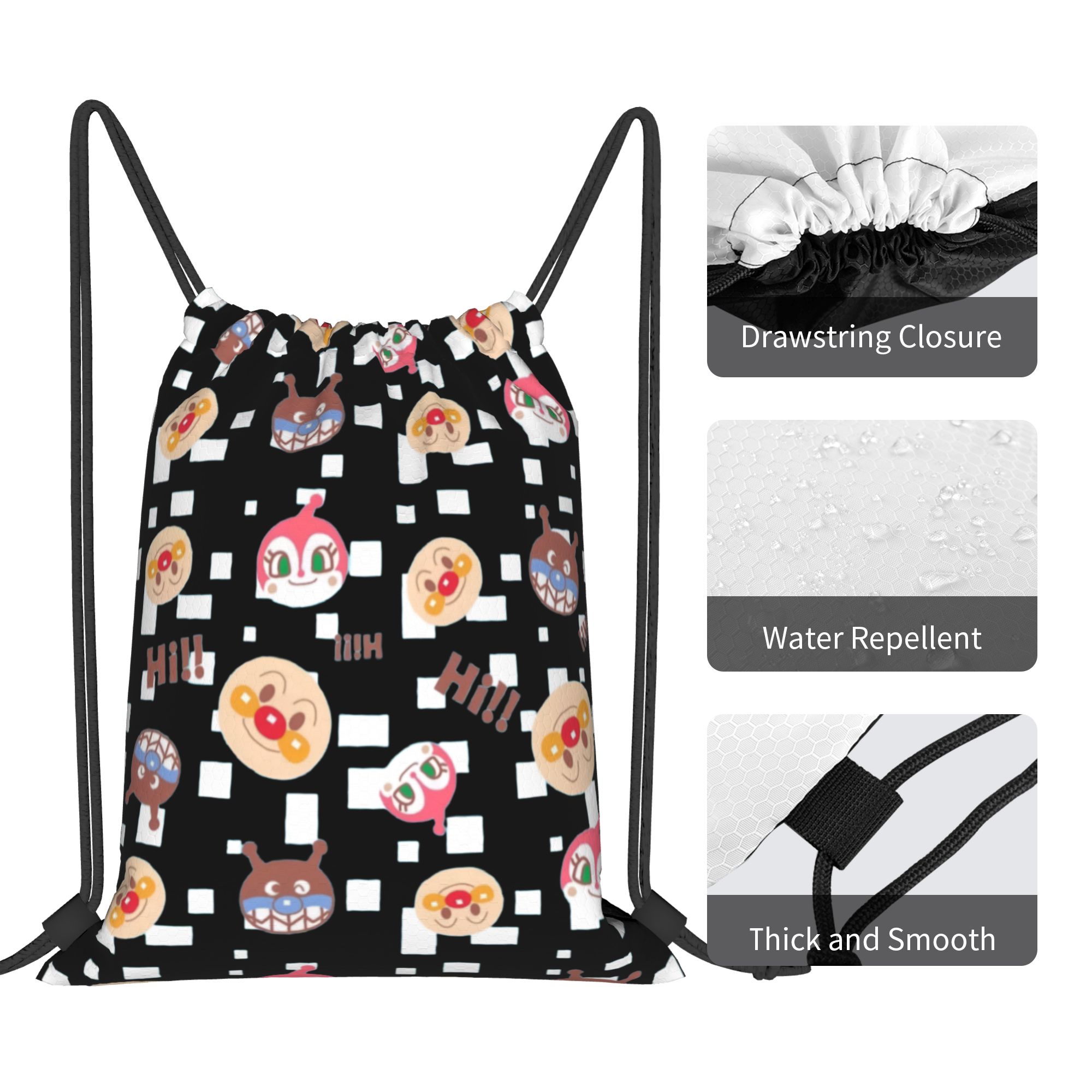 Custom Anpanmans Drawstring Ba - Drawstring Gym Bag 评论和价格
