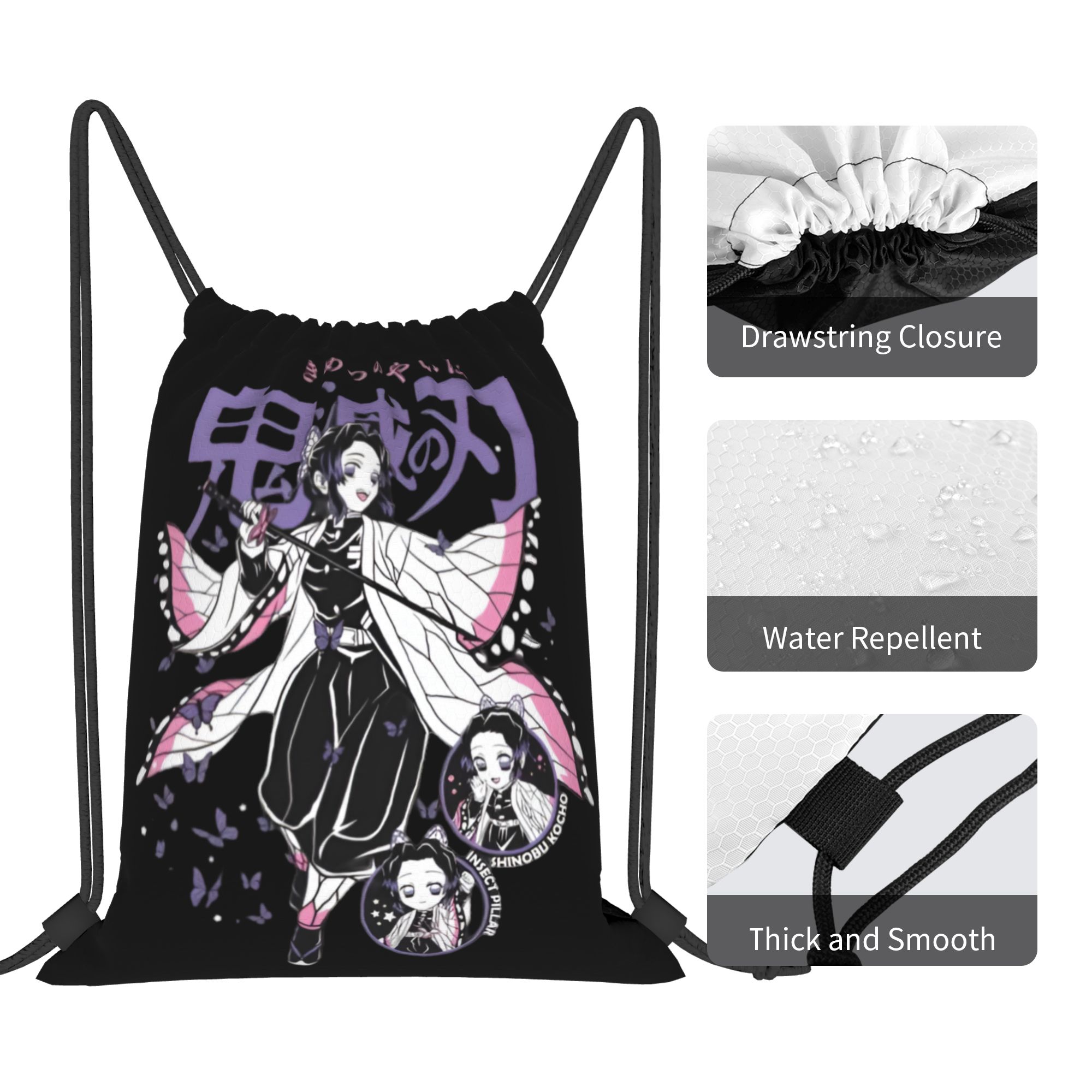 Custom Demon Slayers Drawstrin - Drawstring Gym Bag 评论和价格