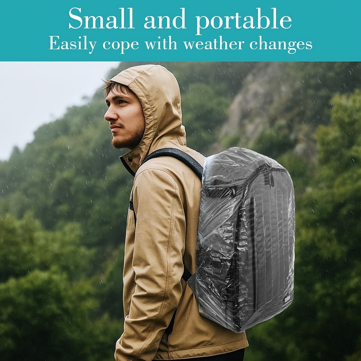 10Pcs Elastic Disposable Backp - Rain Cover Backpack 评论和价格