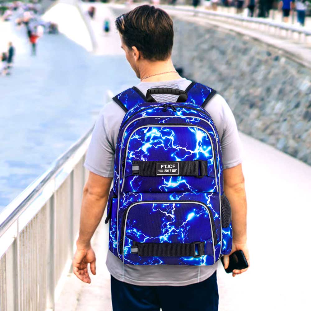 3PCS Lightning boys Backpack,  - School Backpack Teen 评论和价格