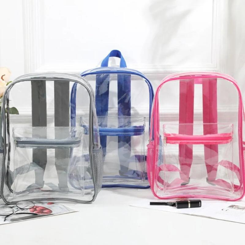 Transparent PVC Outdoor Sports - Canvas Backpack Casual 评论和价格