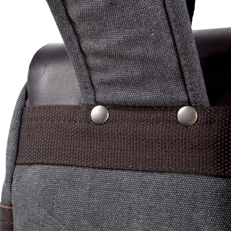 Retro men's backpack, double s - Canvas Backpack Casual 评论和价格
