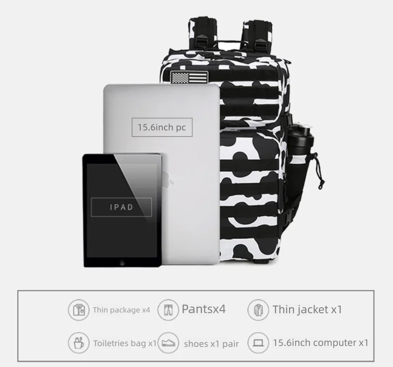45L/35L/25L Tactical Backpack  - Hiking Backpack Waterproof 评论和价格